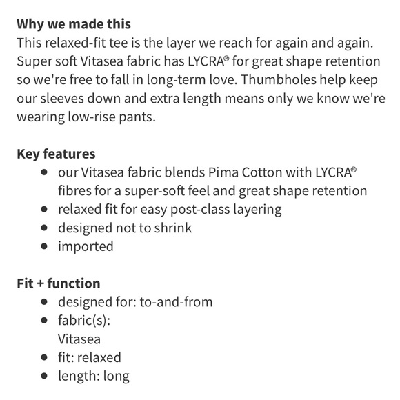 Lululemon Yogini 5 Year Long Sleeve Tee - Picture 13 of 13